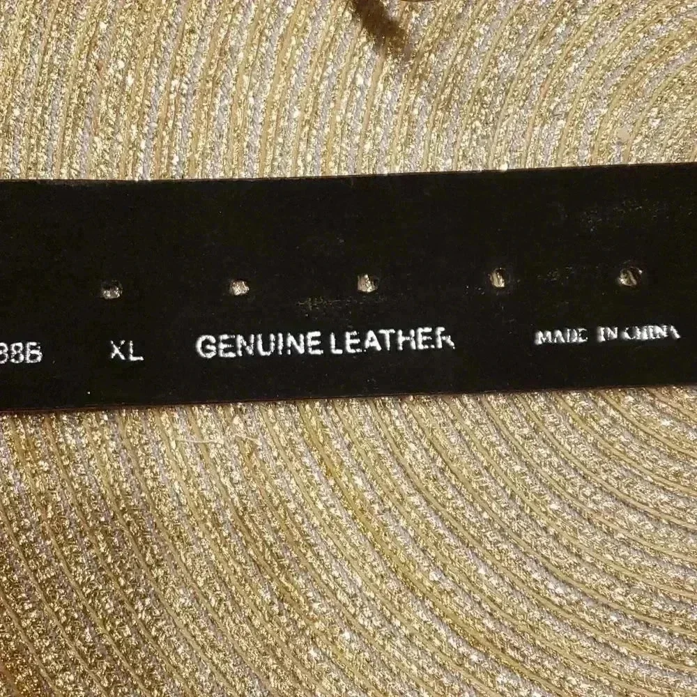 𝅺LEATHER belt size XL NWOT - Picture 3 of 3